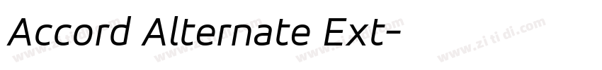 Accord Alternate Ext字体转换